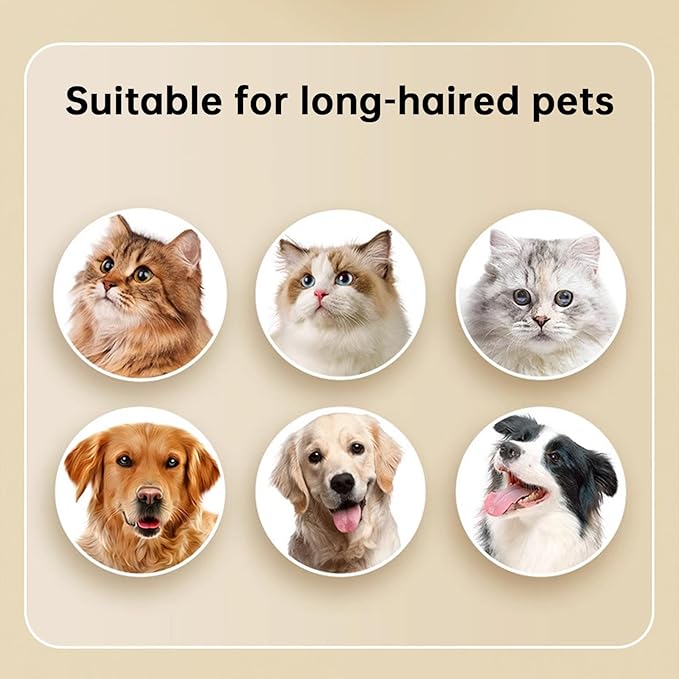 Undercoat Rake for Dogs & Cats, Deshedding Brush for Long haired Pets,Dog Brush for Shedding with Release Button,Best Cat Undercoat Brush&Deshedding Tool for Grooming (White)