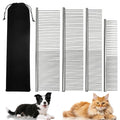 Dog Combs for Grooming Matting, 4 Pack Metal Cat Comb for Removing Tangles and Knots, Professional Dematting Tool for Pet Cats, Greyhound, Poodle, Doodle