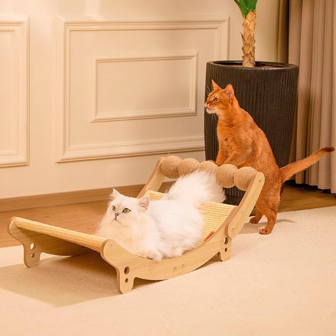 Cat Scratcher Sisal Cat beds for Indoor Cats Extra Large Scratchers for Adult Cat Scratch Pad for Cats Scratching Board Cat Bed Hammock Lounge with Ball Toy