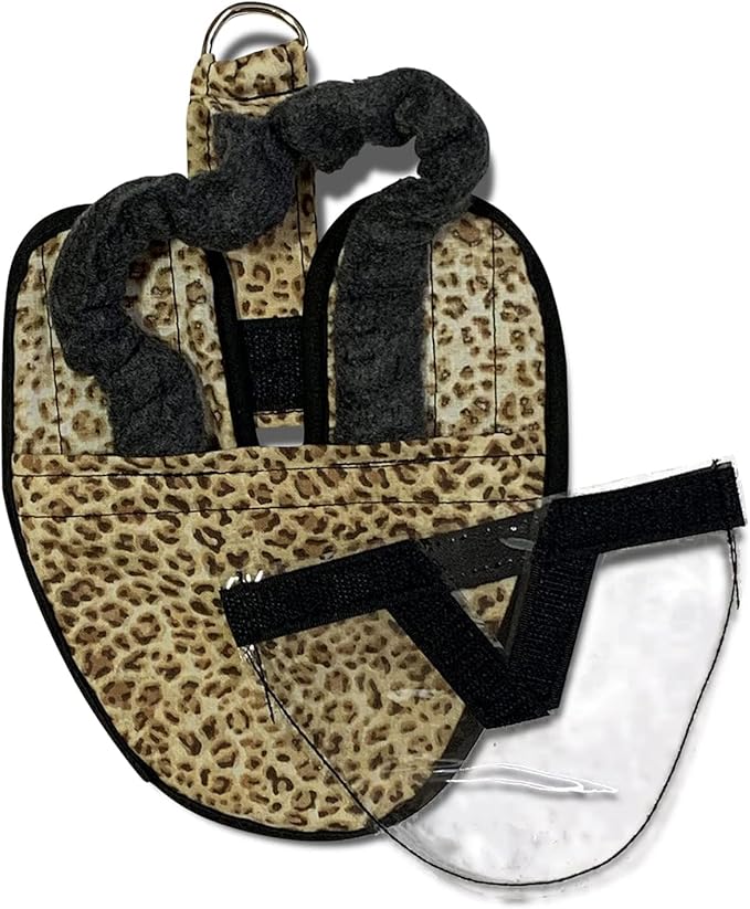 Hen Holster Starter Kit - Wrap-Around Duck Diaper w/Removable Liner & Fixed Tab - Durable, Secure Fit, Easy-to-Wear - Essential Duck Supplies for Real Ducks, Made in USA - Leopard, XS