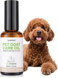 Pet Fur Care Oil – Fragrance-Free Leave-in Conditioner with Coconut & Jojoba Oils, Detangles & Reduces Shedding, Adds Shine & Softness for Dogs & Cats, 1.7 fl oz