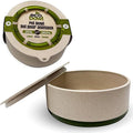Palz&Co EcoBowl with Lid for Dogs & Cats, 80 oz Green - Natural Bamboo Pet Bowl with Non-Slip Base, Pet Food and Water Dish, Dishwasher Safe