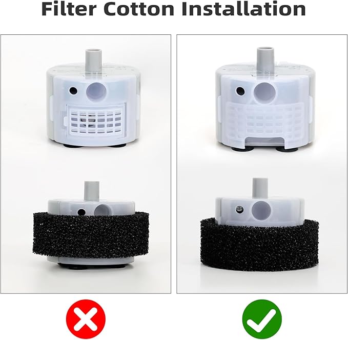 Ultra-Quiet Replacement Pump for Stainless Steel Cat Water Fountains - SMA-800 Motor - Safe and Easy to Clean with Low Voltage DC 5V and USB Cable (Pump) (Bottom Pump)
