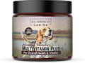 All American Canine Multivitamin Powder - Glucosamine & Chondroitin for Joint Health, Digestive Enzymes & Probiotics for Immunity, Skin & Coat, Beef Flavor 90 Servings