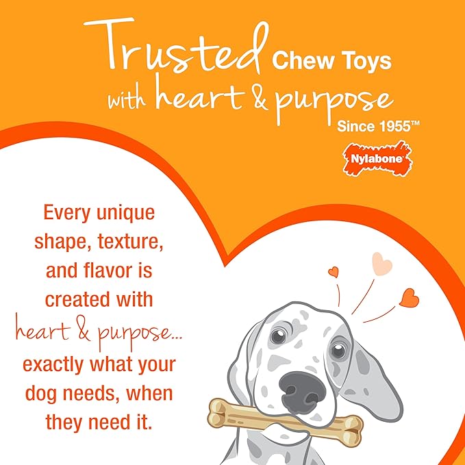 Nylabone Original Knuckle Bone Flexi Chew Toy for Dogs, Flexible Dog Toys for Moderate & Gentle Chewers, Chicken Flavor, X-Large - 50+ lbs, 1 Count