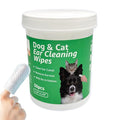 CTWPets Dog & Cat Ear Cleaning Wipes, Green Tea Scent, 50 Count
