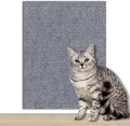 Cat -24"x78.5"Self-Adhesive Cat Scratching Carpet, Heavy-Duty Nail-Free Wall-Mounted Cat Activity Mat for Indoor Cats, Durable Pet Furniture for Kittens & Adult Cats （Light Gray）