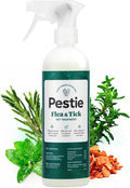 Pestie Flea & Tick Treatment for Pets, Plant-Powered Spray, Repels and Kills Fleas, Ticks and Mosquitos, Safe for Cats and Dogs, Easy Spray-On, Featuring Cedarwood, Peppermint, Thyme, and Rosemary