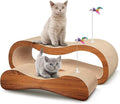 Simple Delxue 2 in 1 Cat Scratcher for Indoor Cats, Large Cardboard Cat Scratcher, 100% Recyclable&Reversible Scratching Pads Prevents Furniture Damage