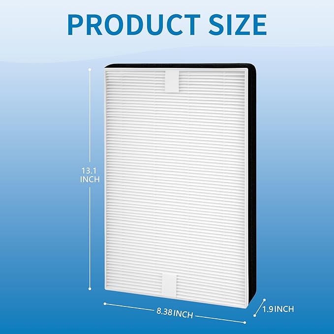 F2 True HEPA Filter Replacement, Compatible with 3M Filtrete Room Air Purifier Models FAP-C02WA-G2, FAP-C03BA-G2, FAP-T03BA-G2, FAP-SCO2N, Compare to #FAPF-F2-O, 4Pack
