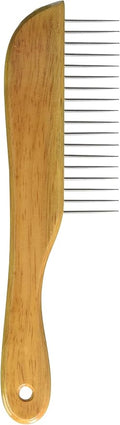 Detangling dog combs for grooming matting – OmniPet Eco‑Friendly Bamboo Handle with Stainless Steel Pins – Pet comb for cats and long‑haired breeds prevents painful mats and promotes a smooth coat