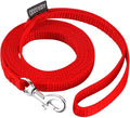 AMAGOOD 6 FT Cat Leash, Strong and Durable Traditional Style Leash with Easy to Use Collar Hook,Cat Lead Great for Cats (3/8 in x 6 ft(Pack of 1), Red)