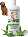 Hypoallergenic Dog Shampoo, Conditioner, and Detangler | Made in USA | Eco-Friendly Ingredients | Shampoo for Dogs with Sensitive Skin & Allergies | 16 OZ [We Love Doodles]