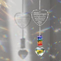 Retirement Suncatcher Gifts for Women, Men - Window Hanging Crystal Heart Prism Sun Catcher Rainbow Maker