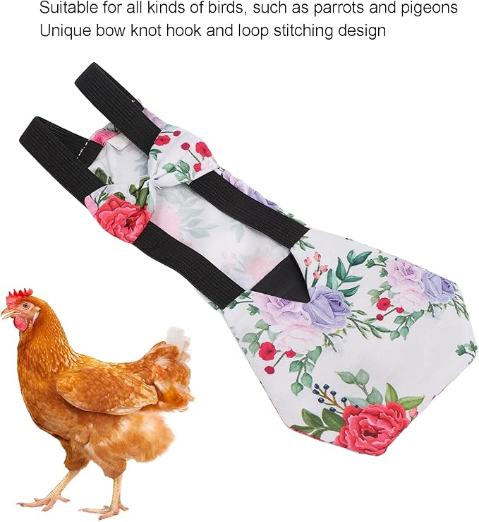 GLOGLOW Washable Pet Diaper, Reusable Nappy for Chicken, Duck, Goose, Hen, Parrot