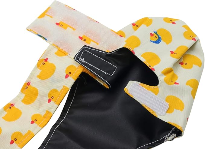 BestParts 2pcs Adjustable Diaper Waterproof Reusable Diapers, Cloth Diaper Wearable Poultry for Farm Pet Goose, Duck, Chicken, Button Adjustable Version (Pink + Yellow, M(1.65-3.31pounds), 1, Count)
