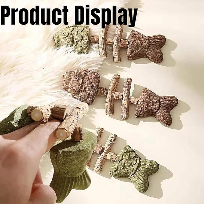 3 Pcs Purrident Cat Dental Chew Toys for Teeth Cleaning & Hairball Control