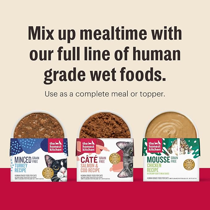 The Honest Kitchen Câté™ Grain Free Turkey Pâté Wet Cat Food, 2.8 oz x12