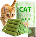 Cat Grass Treat Cats Toy 100g/3.53oz Freeze Dried Catnip Toys Kitten Chew Stick for Removal Hairballs for Cleaning Teeth Indoor Kitty Dental Care Lickable Edible Snack