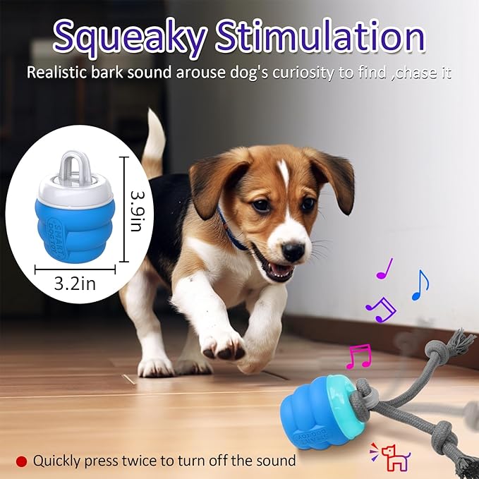 Interactive Dog Toys with Motion Activated, Squeaky Dog Toy for Daily Training, Keep Dogs Busy