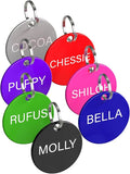 Dr. Fremont's Custom Pet ID Tag | Large, Round, Anodized Aluminum | Many Colors & Shapes | Strong, Durable, Made in USA