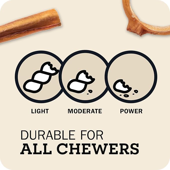 Redbarn Pet Products All Natural 8"-12" Bully Sticks for Medium/Large Dogs - Healthy Long Lasting Chews Variety Party Pack - 100% Beef Single Ingredient Low Odor Rawhide Free - 1lb