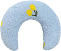 Lystaii Cat Calming Pillow for Indoor Pet Small Dog Calming Pillow Soft Fluffy Cat Bed Dog Neck Toy Half Donut Anxiety Relief Toy with Cute Embroidery Pattern (Light Blue, Cherry)
