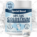40% IgG Grass Fed Colostrum for Dogs, Third Party Tested High Potency Colostrum Powder, Immune Support, Prebiotic Gut Health, Seasonal Allergy and Itch Relief, Made in USA, 2.5 Oz