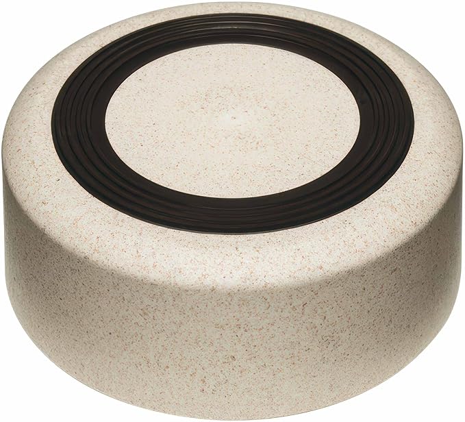 Loving Pets - Dolce Bamboo - Eco-Friendly Pet Bowls & Dishes for Dog, Cats, Puppy Food and Water Dish -Sustainable and Dishwasher Safe, Made with Real Bamboo (Small, Oat-Beige)