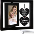 Remembrance Memorial Picture Frame 4x6 Photo Rotating Sympathy Remembrance Memory Gifts Idea Condolence for Loss of Mom Mother Mommy Mama Desktop Display Black HR1-MOM-BLA