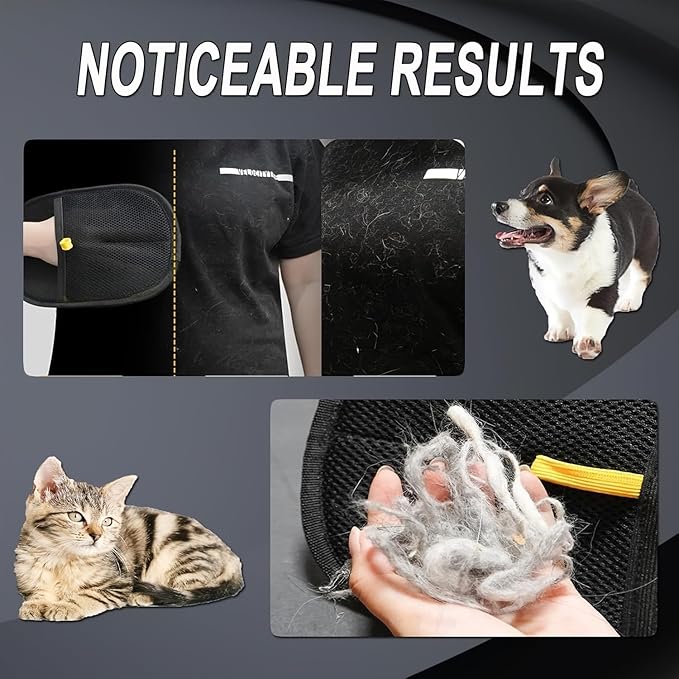 1Pcs Pet Hair Removal Glove Efficient Pet Grooming Gloves Reusable Cat Grooming for Hair Removal