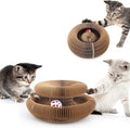 Kitty Kurlz Magic Organ Cat Scratcher Toys for Indoor, 2 Pack Twisty Paws Kitten Toy Cardboard Scratching Pads for Claw Grinding Interactive Mental Physical Exercise