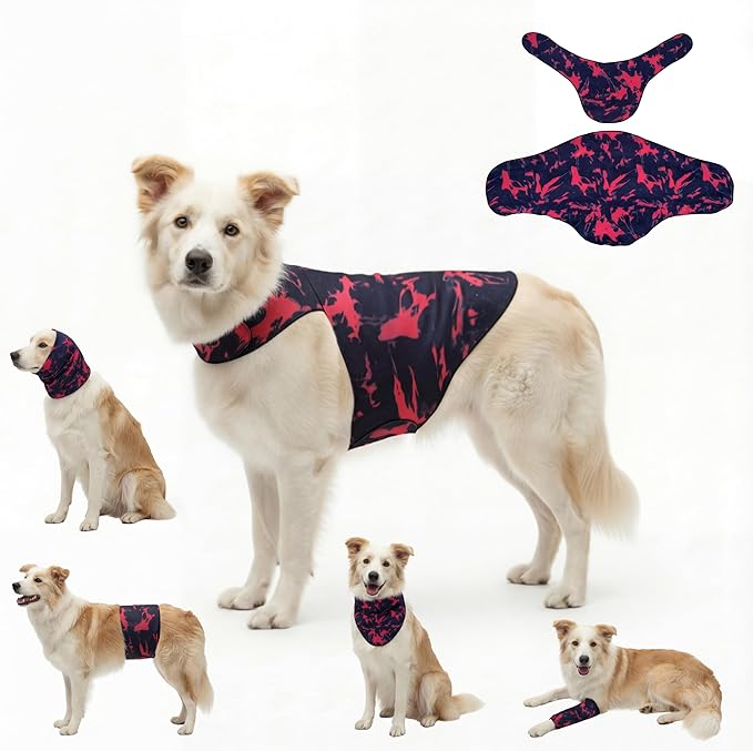 DAJIDALI® Dog & Cat Anxiety Vest & Spay Recovery Suit – Silent Calming Wrap for Surgery, Thunderstorms – Breathable Cone Alternative