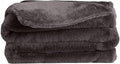 UnHide Lil’ Pet Marsh - Faux Fur Pet Blanket - Extra Soft, Lightweight, Durable Pet Blanket - Machine Washable - for Bed Cover, Couch Protection, and Crate Comfort - Charcoal Charlie, 34” x 44”