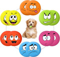 Hungdao 12 Pcs Squeaky Dog Toys Latex Rubber Squeaky Ball Smile Face Emoticon Dog Toys Chewing Interactive Ball Bulk Puppy Lovers Gift for Small Medium Pets Doggie Training(Cute Style)