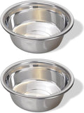 4 Pack Stainless Steel Dog Bowls 6.75 Cup (1.6 L) – Metal Pet Bowls for Food & Water, Durable Rust Resistant Feeding Dishes for Small Medium Large Dogs, Easy Clean Heavy Duty Puppy & Cat Bowls