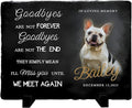 Personalized Pet Memorial Stone, Custom Dog Memorial Gifts for Loss of Dog with Photo Name Date, Dog Remembrance Gift, Loss of Dog Sympathy Gift for Dog Cat Lovers (Quote 6)