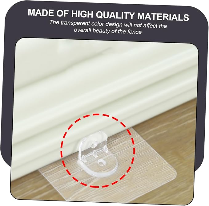 8pcs Simple Pet Cage Fixator Self-Adhesive Pet Fence Holder and Easy to Use Cage Fixing Tool Reinforces Dog Fence Stability Design