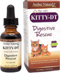 Amber NaturalZ Kitty-DT Digestive Rescue Herbal Supplement for Cats | Supports Normal Digestive Function and Occasional Gastric Upsets | Natural Aid for Gastrointestinal Health 1 Fluid Ounce
