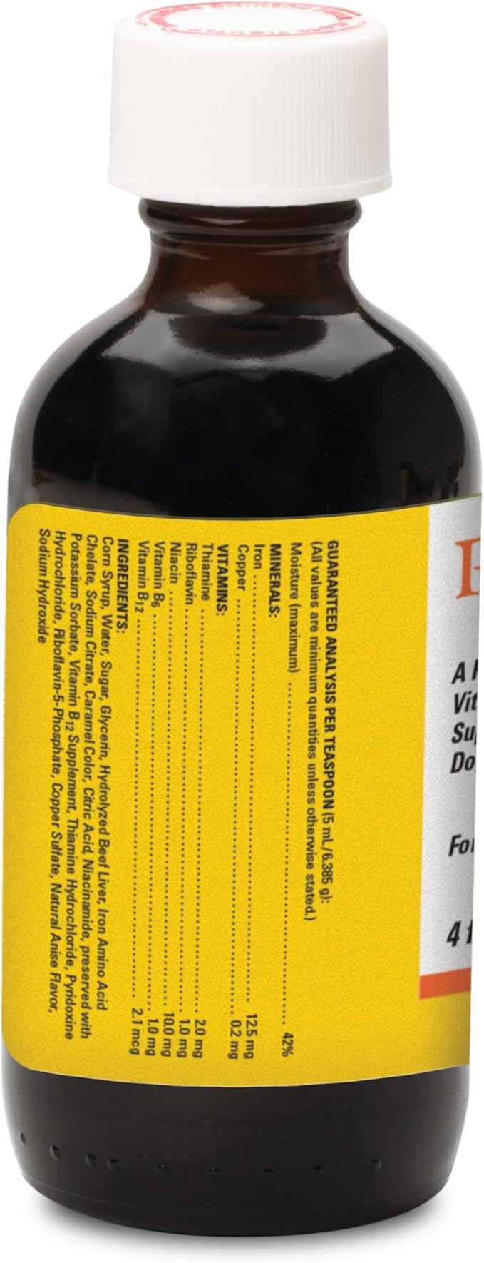 Liquid Vitamin-Mineral Supplement for Dogs & Cats, Beef Liver Flavor, 4 oz