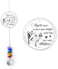 Glass Ornament Suncatcher - Cat Memorial Sympathy Gift - Rainbow Maker for Cats Lover - Bereavement Keepsake - Hanging Home Garden Decor - Mother's Day for Cat Mom Dad