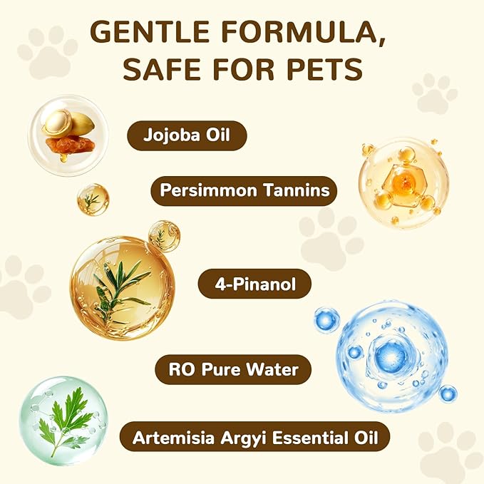 Pet Glove Wipes for Dogs&Cats,Rinse-Free Dog Cleaning Gloves,Thickened Pet Wipes for Quick Cleaning and Deodorization Suitable for Cleaning Paws, Face and Whole Body, and Daily Care,20 Count