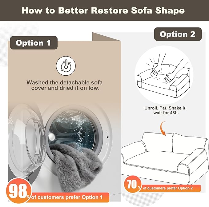 Dog Couch Bed - Cat Bed for Indoor Cats, Calming Pet Sofa Puppy Sleeping Nest with Removable Washable Cover, Cute Dog Puppy Couch and Lounge Chair for 45lbs Cat & Small Medium Dogs(Light Grey)