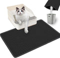 Cat Litter Mat Double Layer Litter Trapping Mat Kitty Litter Box Mat 23.4x14.7 inch Water Proof Cat Litter Catching Mat