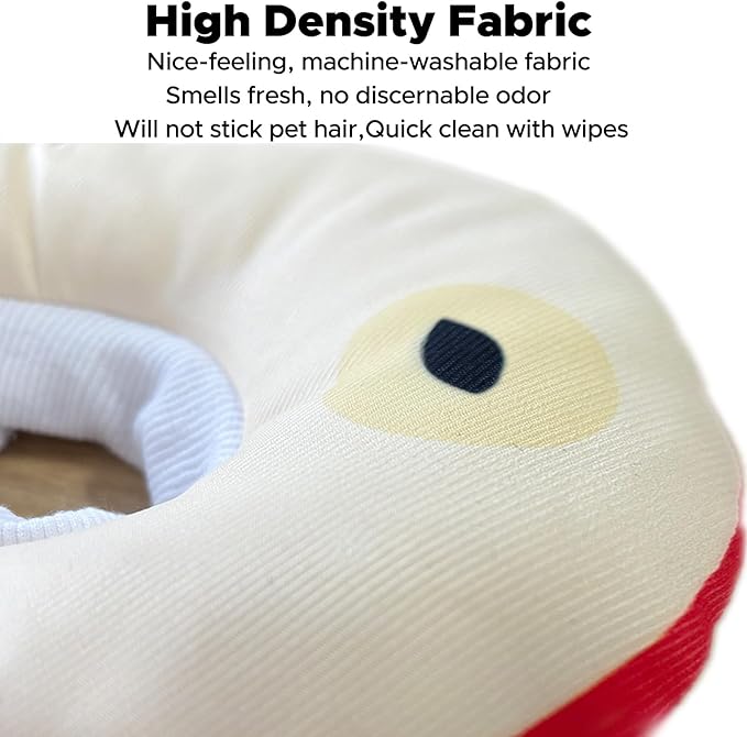 Kitten Cones After Surgery 0-6 Months, Donut Extra Small Kitten Cone Collar Soft to Stop Licking Neck, Elizabethan e Collar for Recovery, xs Small Cat Cone Spray, Pet Soft Cone for Cats Apple S