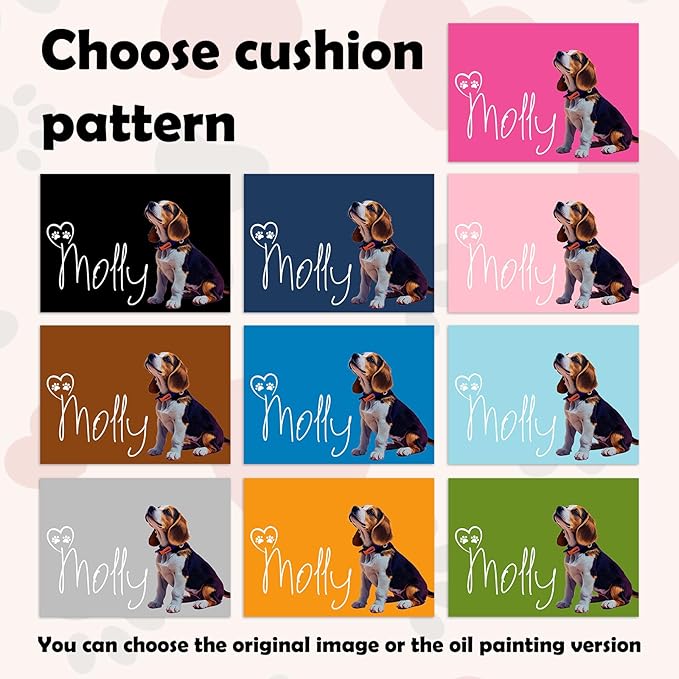 Personalized Dog Food Mats for Floors Custom Pet Placemat Mats for Food and Water Waterproof Customized Pet Food Mat with Name Gifts for Dog & Cat Owners Design 5