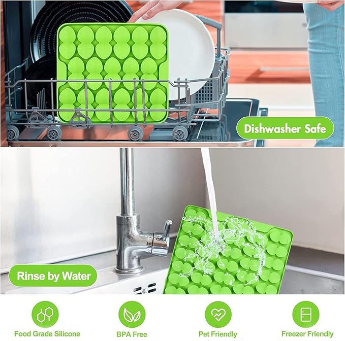 Small Silicone Snuffle Mat for Small Dog Puppy Cat Slow Down Eating,Slow Feeder Lick Mat for Dry Wet Food for Pet Training Smell,Encourages Natural Foraging Skill,Relieving Stress (Green)