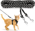 Rypet Reflective Cat Long Leash - 30 FT Escape Proof Walking Leads Yard Long Lead Durable Safe Personalized Extender Leash Traning Play Outdoor for Kitten, Puppy, Rabbit and Small Animals