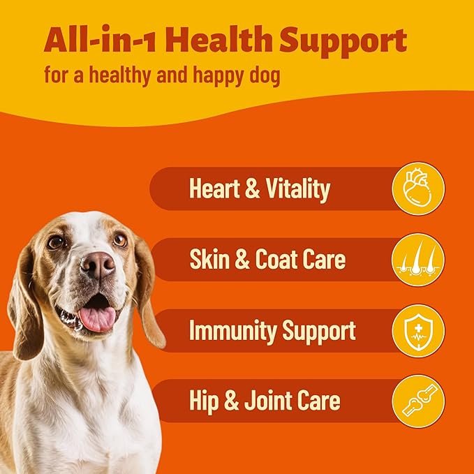 330 Bites Vitamins Supplements and Taurine for Dogs - Multivitamin for Dog Chewables with Glucosamine,Omega 3,MSM - Support Hip & Joint,Skin and Coat,Immunity,Digestive Health