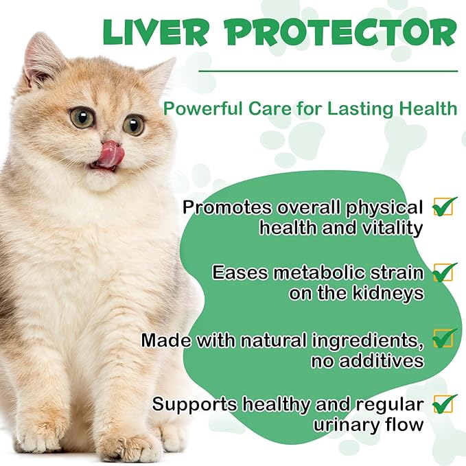 Specifically Formulated Kidney Support for Cats, Naturally Supports Healthy Kidney Function in Cats, Increase Immunity, Herbal Supplement Supports, for Kidney & Urinary Health, Energy & Appetite